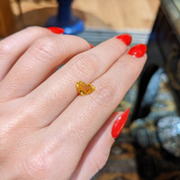 1.65 Ct. Orangish Yellow Sapphire from Ceylon (Sri Lanka) Life Style
