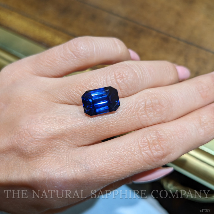 10.94 Ct. Blue Sapphire from Ceylon (Sri Lanka)