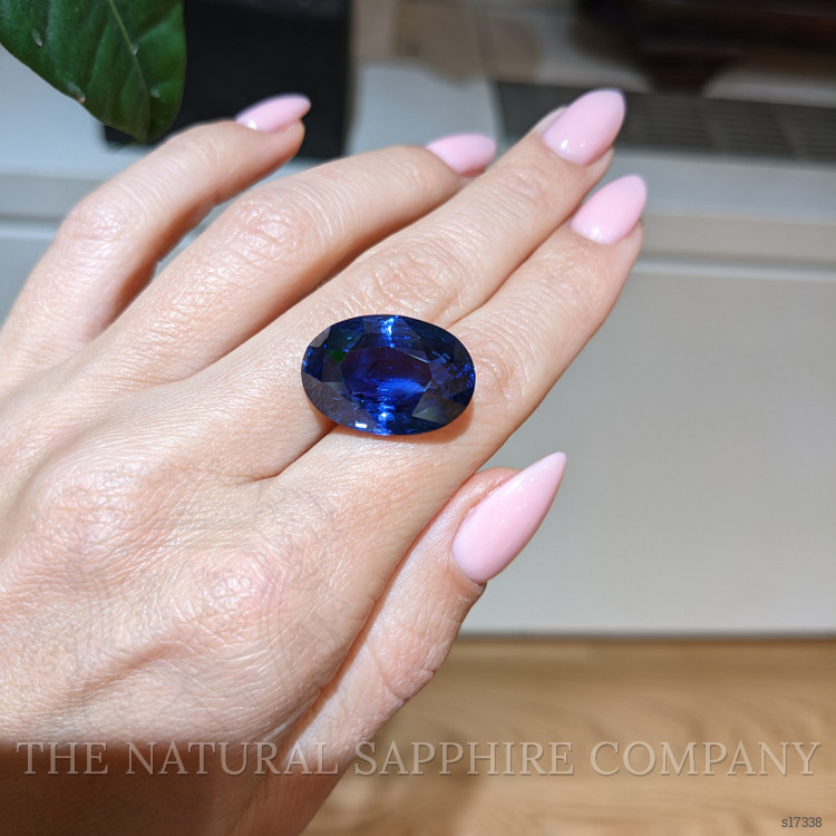 27.27 Ct. Blue Sapphire from Ceylon (Sri Lanka)