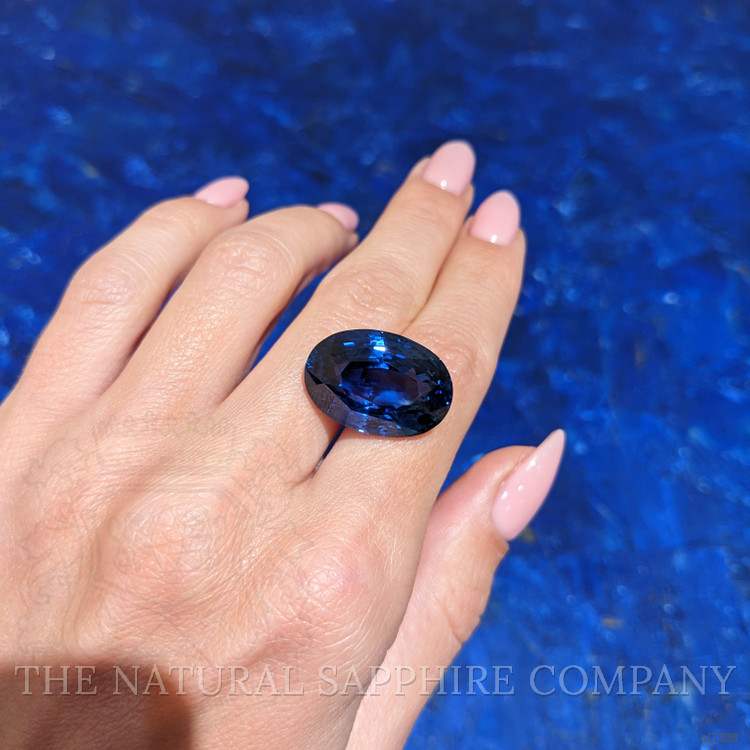 27.27 Ct. Blue Sapphire from Ceylon (Sri Lanka)