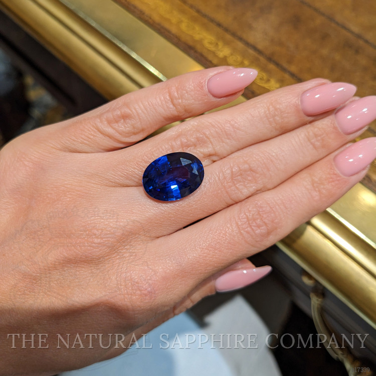 16.48 Ct. Blue Sapphire from Ceylon (Sri Lanka)