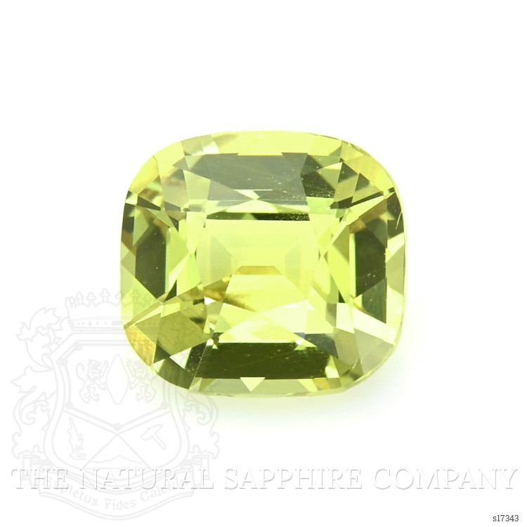 0.92 Ct. Yellowish Green Sapphire from Ceylon (Sri Lanka)