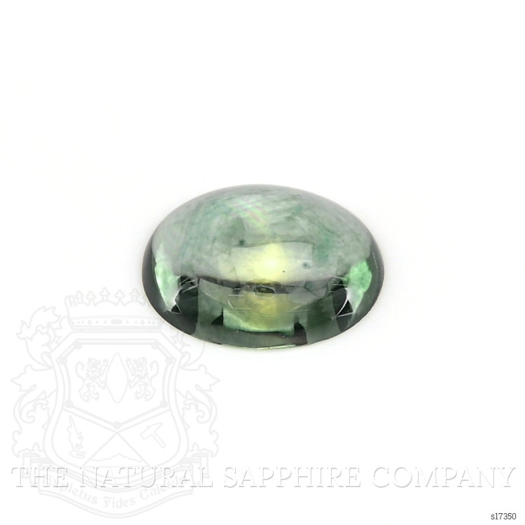 0.87 Ct. Bluish Green Cabochon Sapphire from Montana