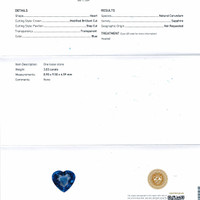 3.03 Ct. Blue Sapphire from Ceylon (Sri Lanka) Scan Report