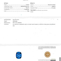3.08 Ct. Blue Sapphire from Ceylon (Sri Lanka) Scan Report