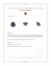 0.35 Ct. Sapphire from Montana Appraisal