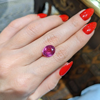 6.00 Ct. Pink Sapphire from Madagascar Life Style