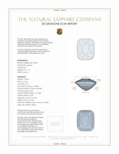 1.55 Ct. Sapphire from Ceylon (Sri Lanka) 3 D Scan Report