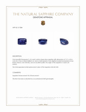 1.63 Ct. Blue Sapphire from Ceylon (Sri Lanka) Appraisal