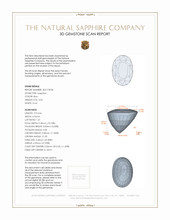 3.03 Ct. Sapphire from Ceylon (Sri Lanka) 3 D Scan Report