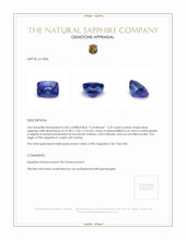 5.32 Ct. Blue Sapphire from Ceylon (Sri Lanka) Appraisal