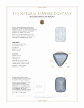 5.32 Ct. Blue Sapphire from Ceylon (Sri Lanka) 3 D Scan Report