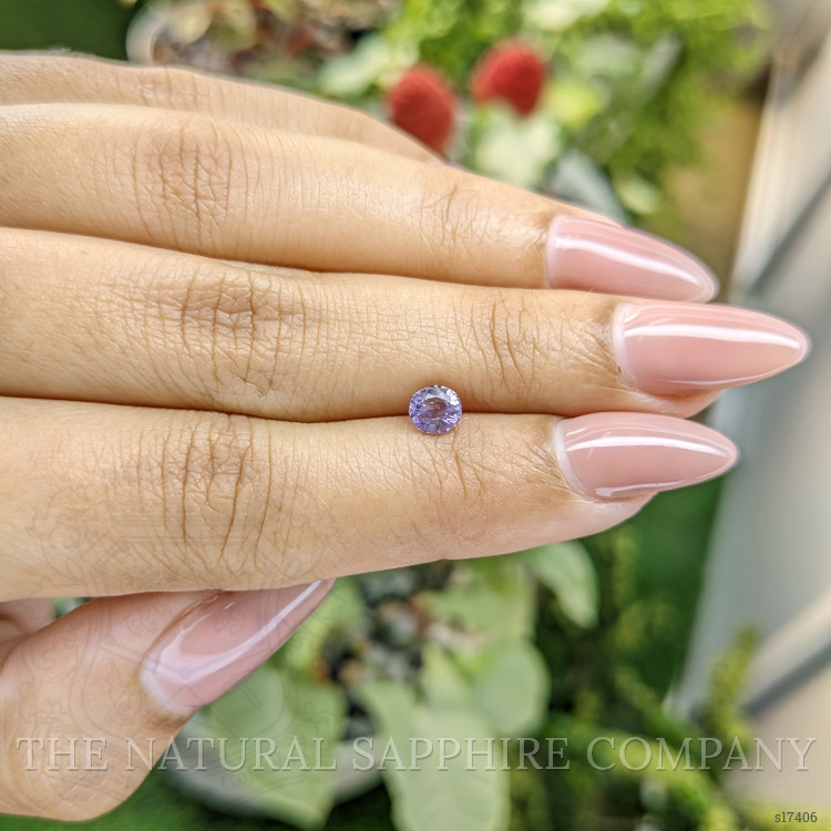 0.68 Ct. Purple Sapphire from Ceylon (Sri Lanka)