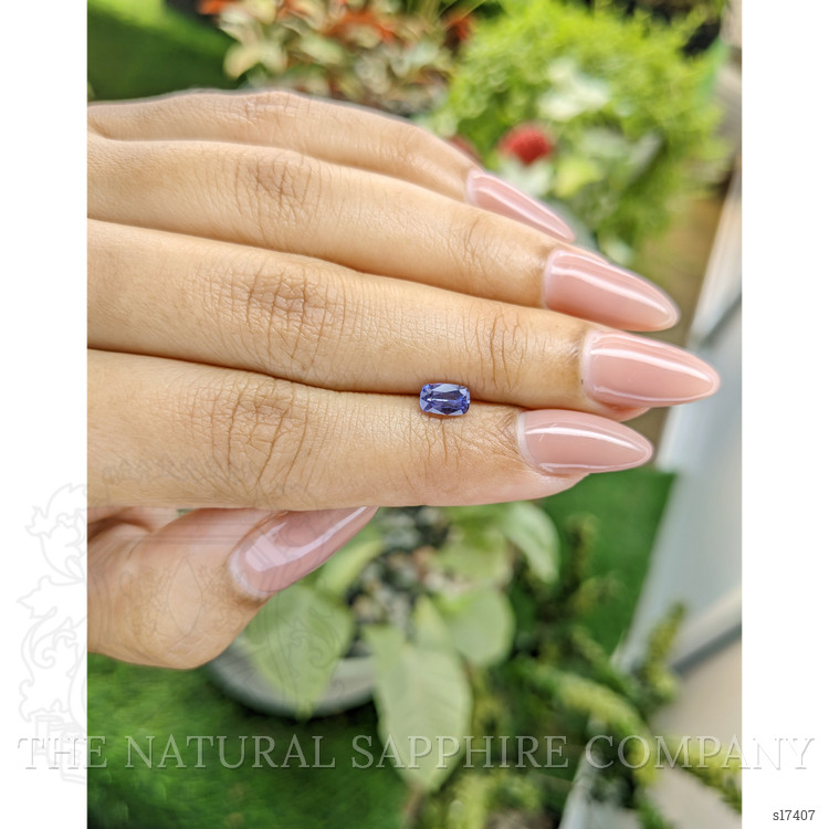 0.72 Ct. Violet Sapphire from Ceylon (Sri Lanka)