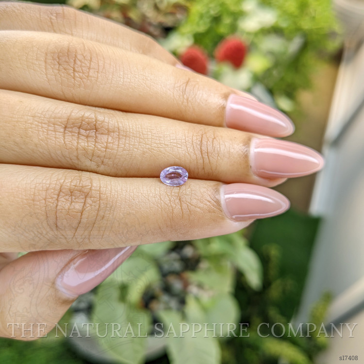 0.68 Ct. Pinkish Purple Sapphire from Ceylon (Sri Lanka)