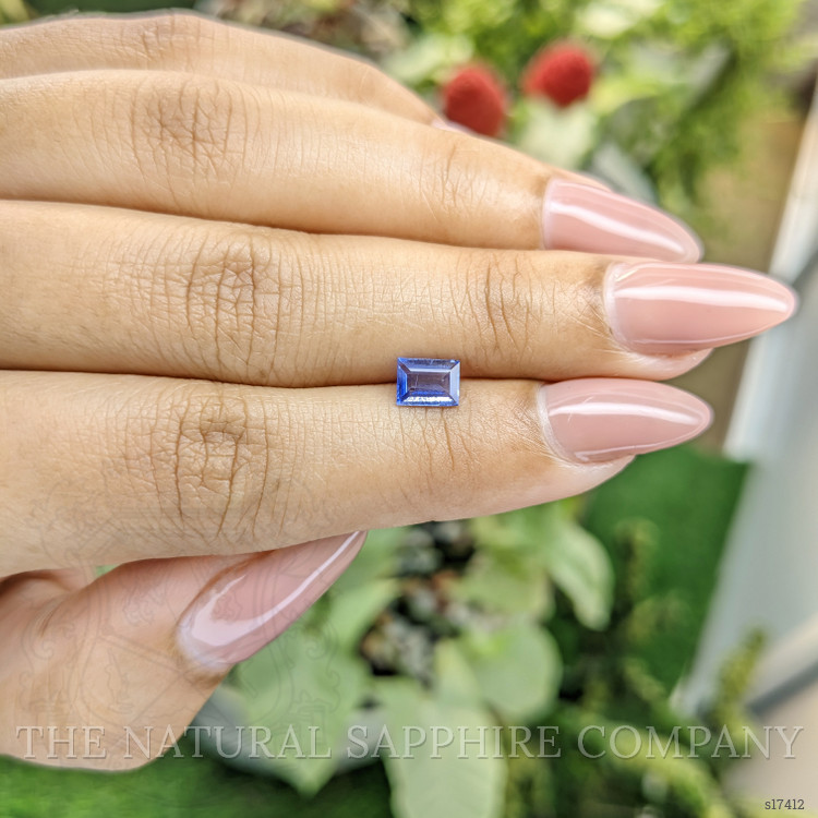 0.69 Ct. Blue Sapphire from Ceylon (Sri Lanka)