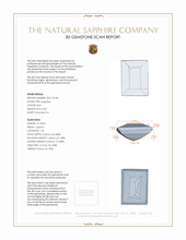 0.69 Ct. Blue Sapphire from Ceylon (Sri Lanka) 3 D Scan Report