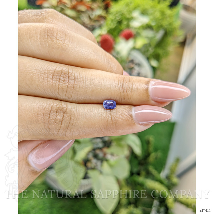 0.61 Ct. Violet Sapphire from Ceylon (Sri Lanka)