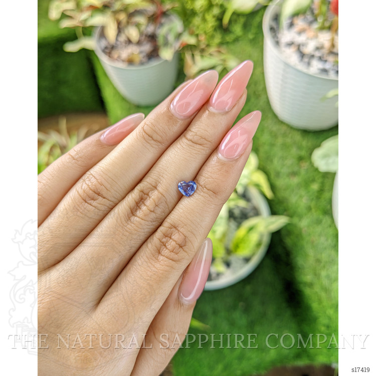 0.75 Ct. Blue Sapphire from Ceylon (Sri Lanka)