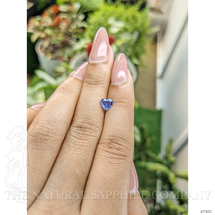 0.78 Ct. Blue Sapphire from Ceylon (Sri Lanka)