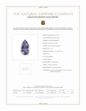 0.73 Ct. Purple Sapphire from Ceylon (Sri Lanka) Scan Report