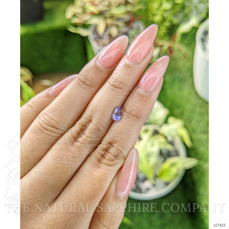 0.73 Ct. Purple Sapphire from Ceylon (Sri Lanka)