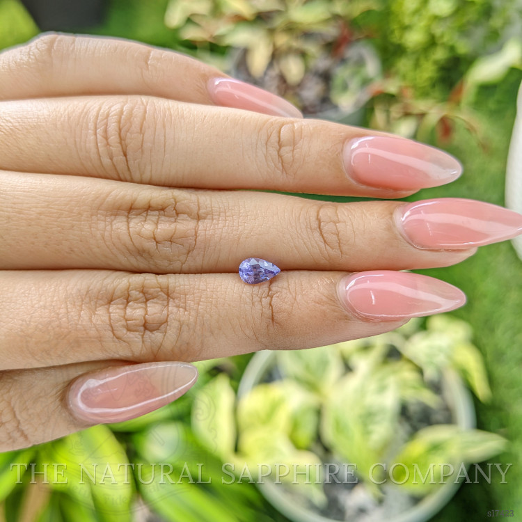 0.73 Ct. Purple Sapphire from Ceylon (Sri Lanka)