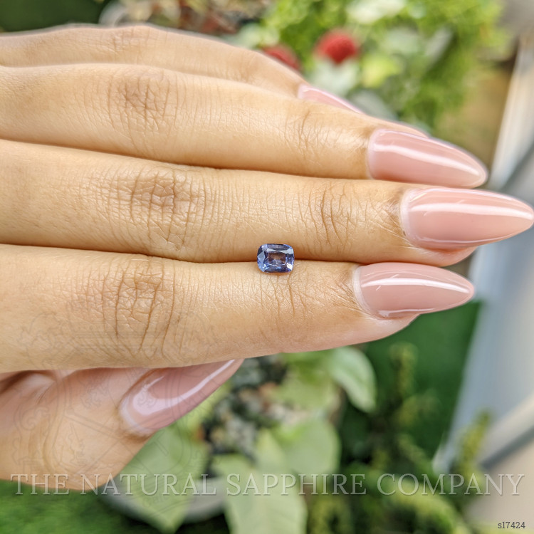 0.75 Ct. Violet Sapphire from Ceylon (Sri Lanka)