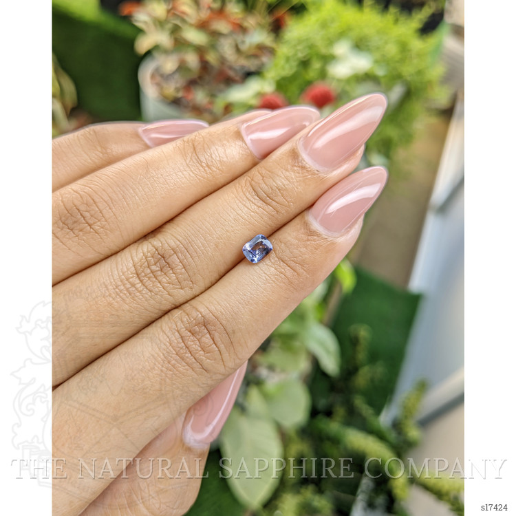 0.75 Ct. Violet Sapphire from Ceylon (Sri Lanka)