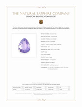 0.61 Ct. Pinkish Purple Sapphire from Ceylon (Sri Lanka) Scan Report