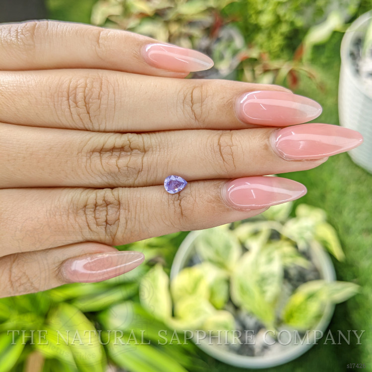 0.61 Ct. Pinkish Purple Sapphire from Ceylon (Sri Lanka)