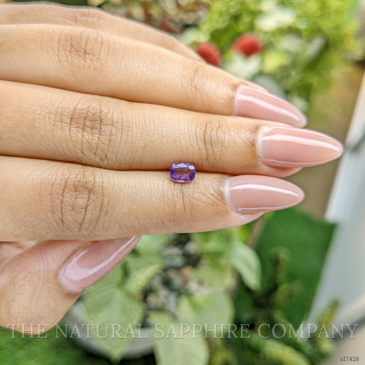 0.56 Ct. Pinkish Purple Sapphire from Ceylon (Sri Lanka)