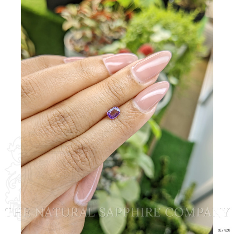 0.56 Ct. Pinkish Purple Sapphire from Ceylon (Sri Lanka)