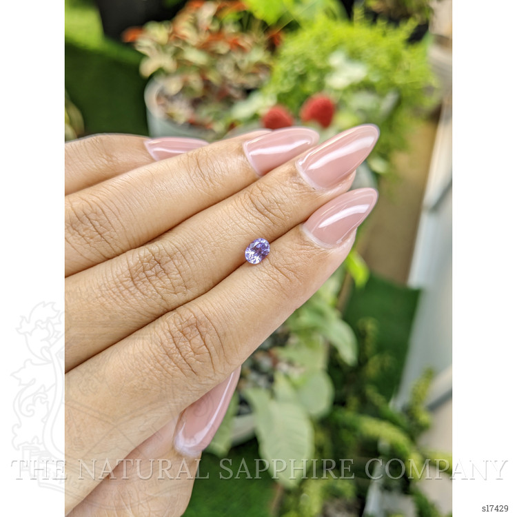 0.72 Ct. Purple Sapphire from Ceylon (Sri Lanka)