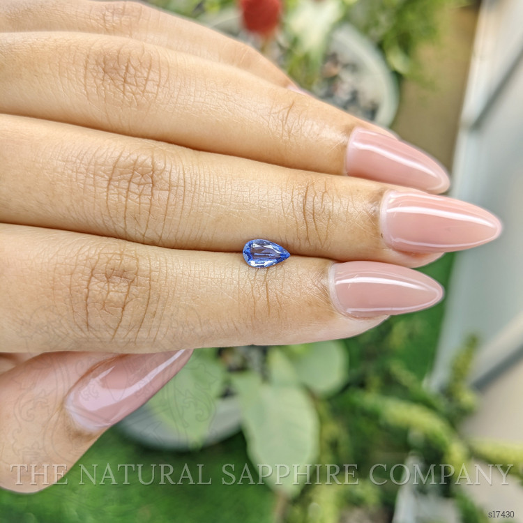0.53 Ct. Blue Sapphire from Ceylon (Sri Lanka)