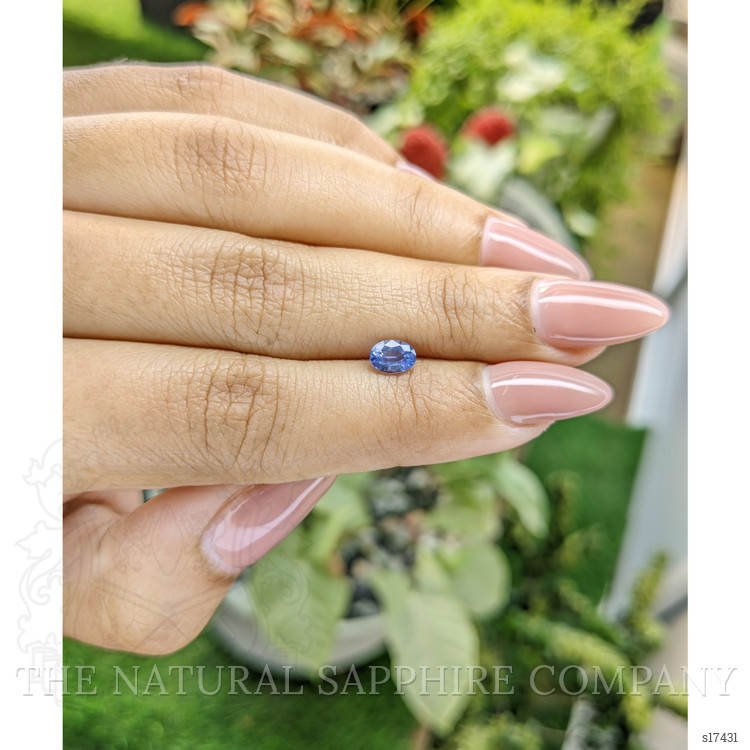 0.62 Ct. Blue Sapphire from Ceylon (Sri Lanka)