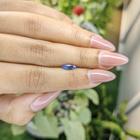 0.62 Ct. Blue Sapphire from Ceylon (Sri Lanka) Life Style