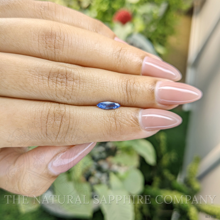 0.62 Ct. Blue Sapphire from Ceylon (Sri Lanka)