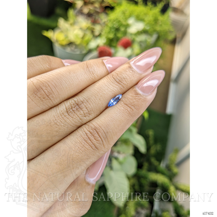 0.62 Ct. Blue Sapphire from Ceylon (Sri Lanka)