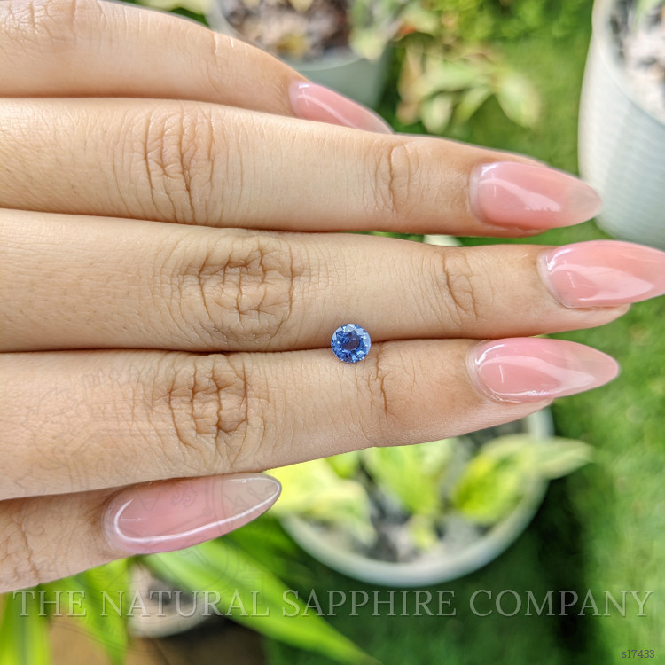 0.62 Ct. Blue Sapphire from Ceylon (Sri Lanka)