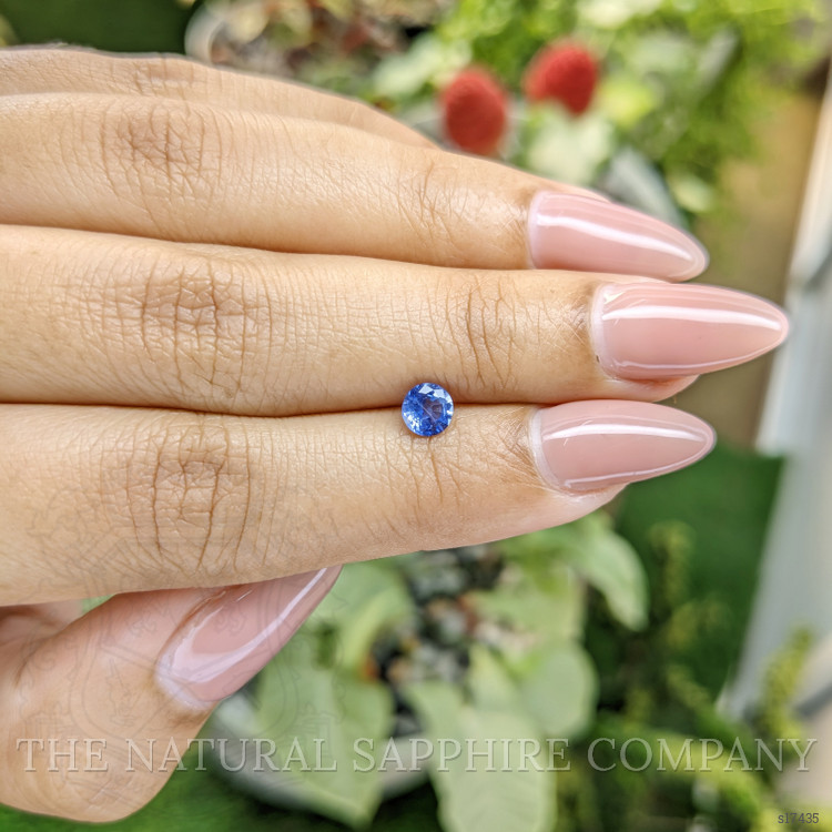 0.57 Ct. Blue Sapphire from Ceylon (Sri Lanka)