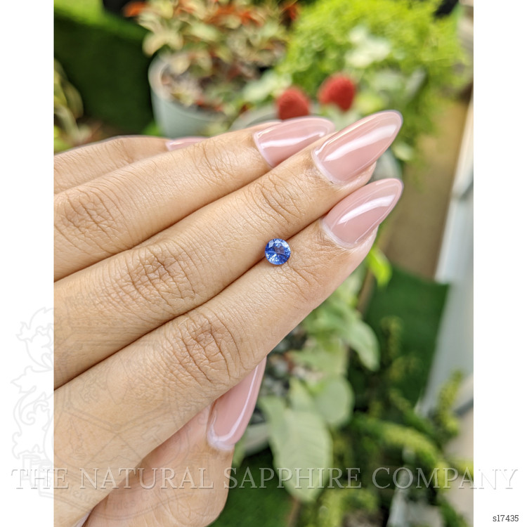 0.57 Ct. Blue Sapphire from Ceylon (Sri Lanka)