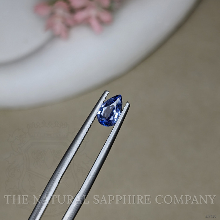 0.62 Ct. Blue Sapphire from Ceylon (Sri Lanka)