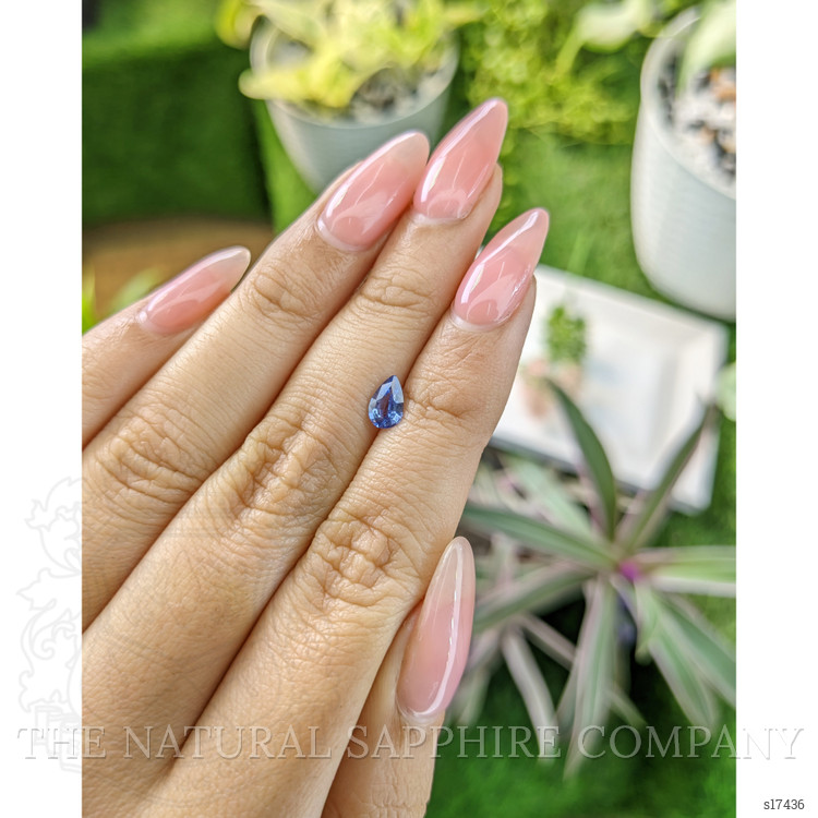 0.62 Ct. Blue Sapphire from Ceylon (Sri Lanka)