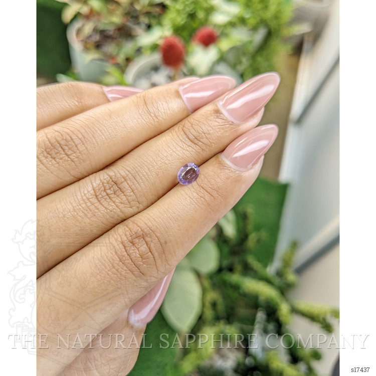 0.52 Ct. Pinkish Purple Sapphire from Ceylon (Sri Lanka)