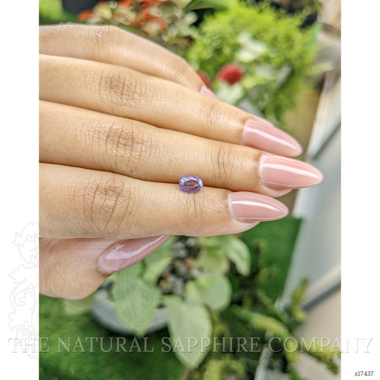 0.52 Ct. Pinkish Purple Sapphire from Ceylon (Sri Lanka)