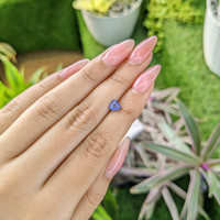 0.70 Ct. Violet Sapphire from Ceylon (Sri Lanka) Life Style