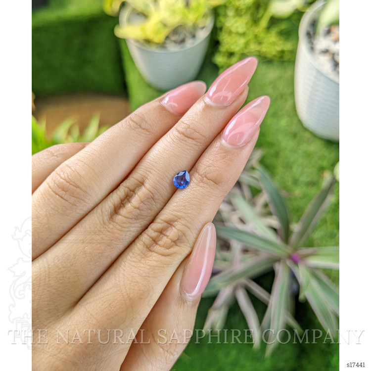 0.52 Ct. Blue Sapphire from Ceylon (Sri Lanka)