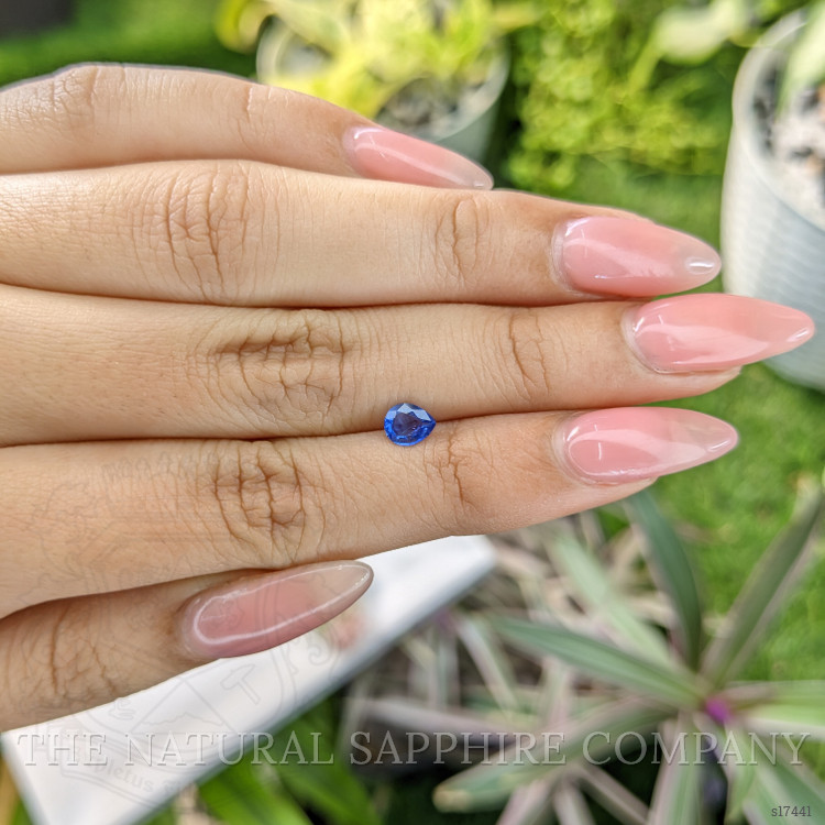 0.52 Ct. Blue Sapphire from Ceylon (Sri Lanka)