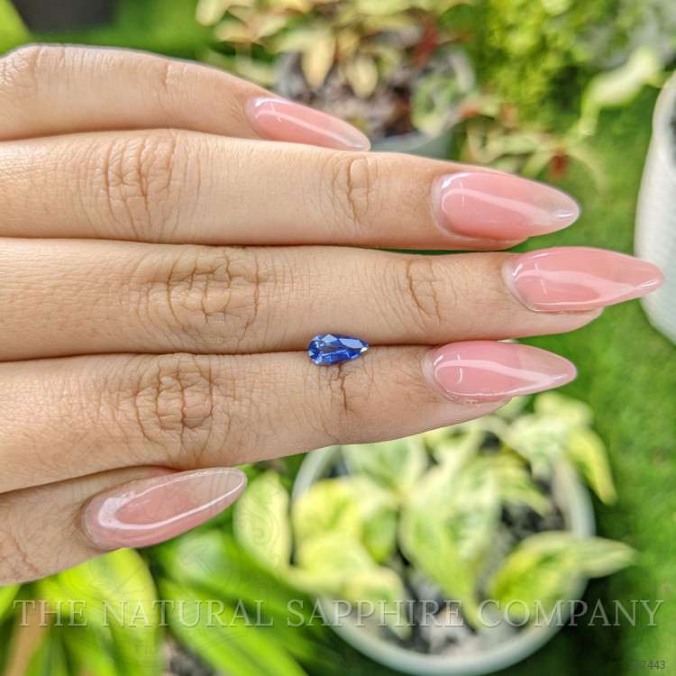 0.61 Ct. Blue Sapphire from Ceylon (Sri Lanka)